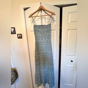 Iris Light Blue Floral Dress